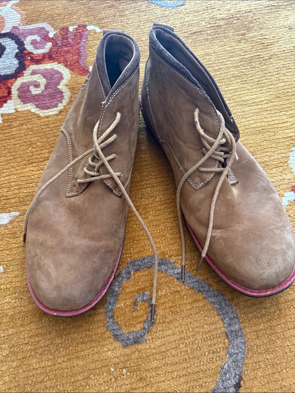 Men's Brown Suede Chukka Boots - Casual Lace-Up Muk Luka